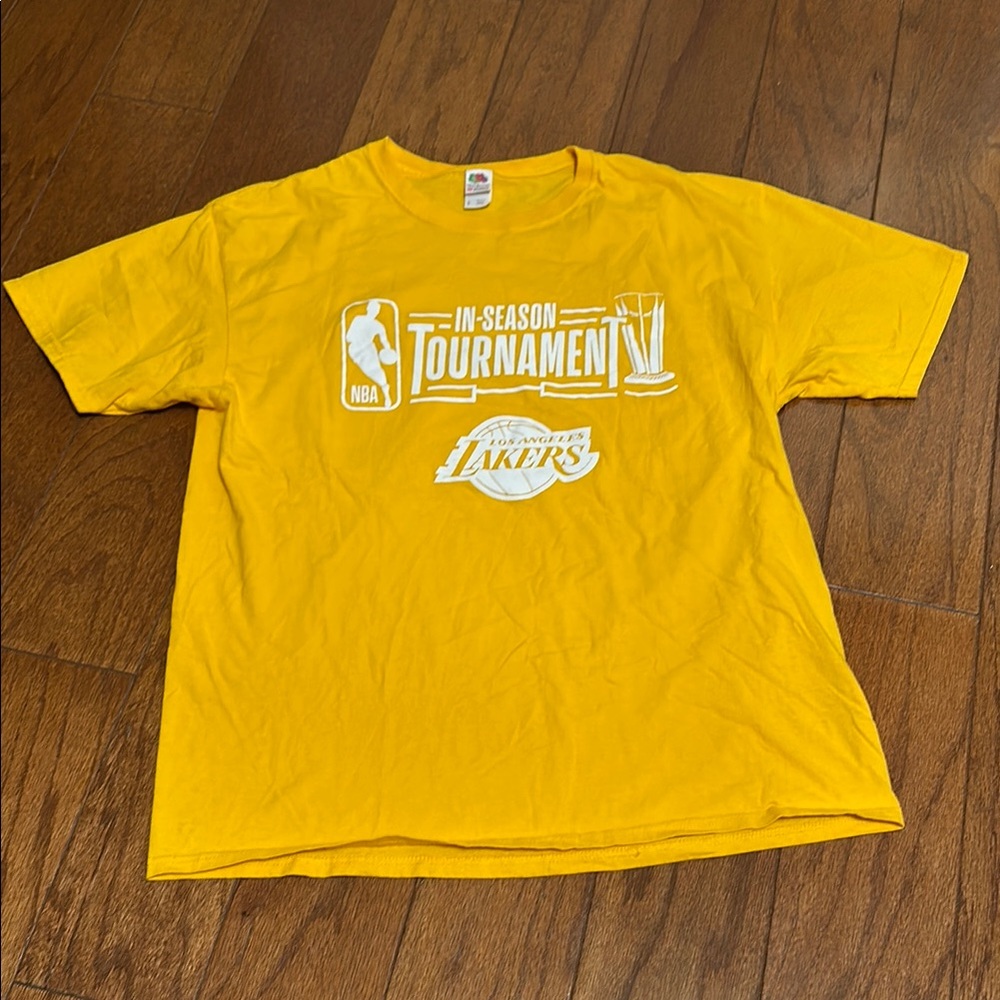 NBA Lakers Yellow In-Season Tournament T-Shirt